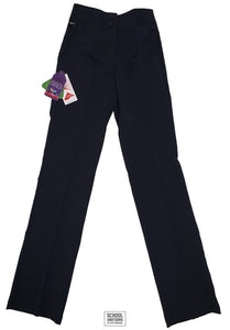 Girls - Hipster Waisted Trousers (Navy) Ladies