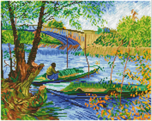 Load image into Gallery viewer, Fishing in Spring (Van Gogh)
