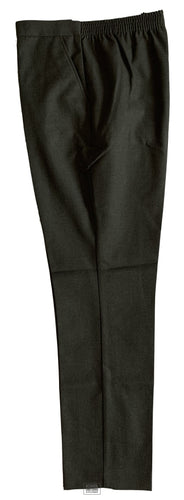 Boys - Sturdy/comfort Fit Elastic Waist Trousers (Grey)