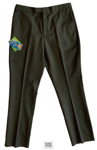 Boys - Sturdy/comfort Fit Elastic Waist Trousers (Grey)