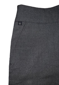 Girls Lycra Elasticated Waist Trousers (Grey)