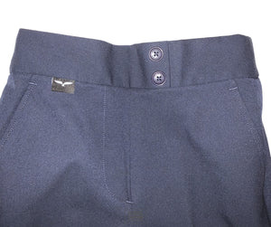 Girls - Lycra Elasticated Waist Trousers (Navy)