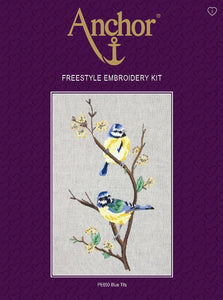 Blue Tits (Freestyle Embroidery Kit)