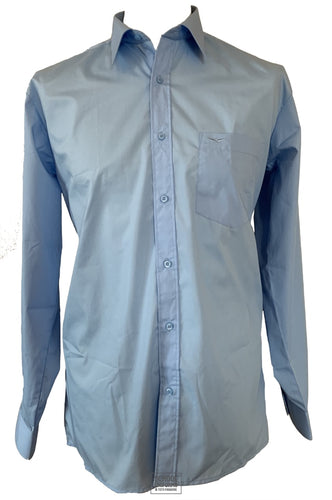 Regular Fit School Shirt (Blue) (Single Pack)