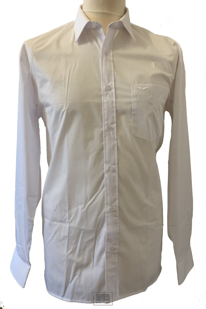 Regular Fit School Shirt (White) (Single Pack)