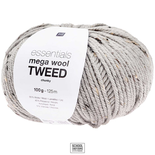 Rico Essentials Mega Wool (Chunky) - Tweed Grey