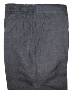 Teens & Ladies - Comfort Fit Lycra Elasticated Waist Trousers (Grey) Girls