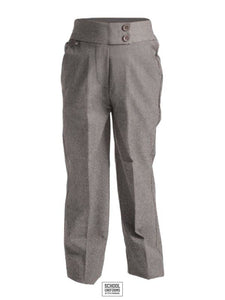 Teens & Ladies - Comfort Fit Lycra Elasticated Waist Trousers (Navy) Girls
