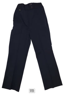 Teens & Ladies - Comfort Fit Lycra Elasticated Waist Trousers (Navy) Girls