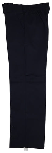 Teens & Ladies - Comfort Fit Lycra Elasticated Waist Trousers (Navy) Girls