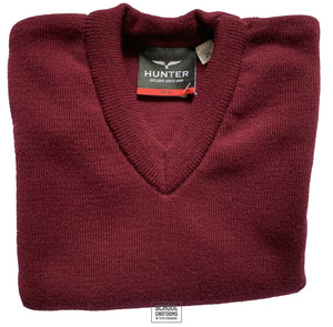 V-Neck Jumper Uncrested (Maroon)