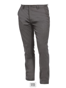 Youth/mens Skinny Fit Stretch Trousers (Grey)